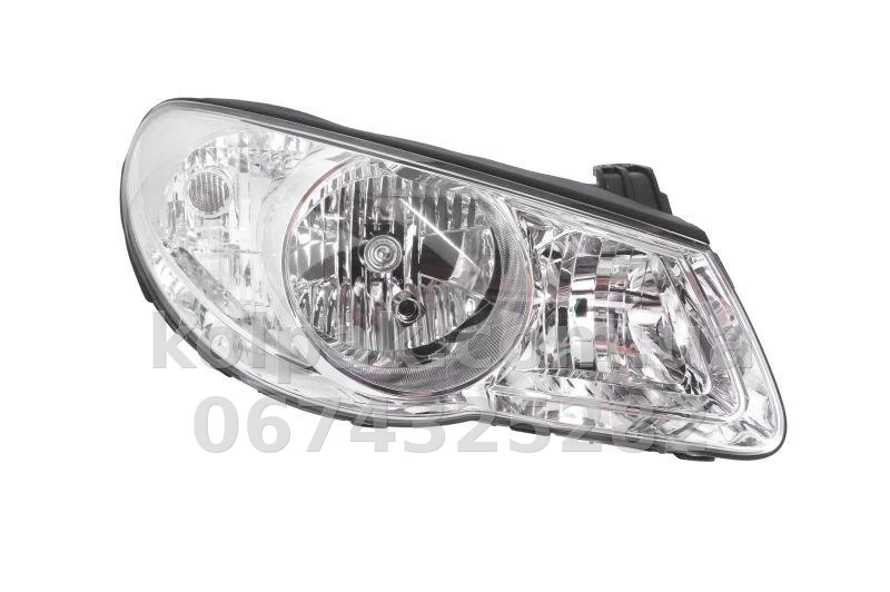 Front right headlight Hyundai Elantra 2006-2010, electric/manual adjustment, Depo, 221-1143R-LDEM Front right headlight Hyundai Elantra 2006-2010, electric/manual adjustment, Depo, 221-1143R-LDEM β photo 1