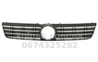 Решітка радіатора Volkswagen Passat B5 1997-2000, чорна, без хромованої накладки, AVTM, 189539990 Решітка радіатора Volkswagen Passat B5 1997-2000, чорна, без хромованої накладки, AVTM, 189539990