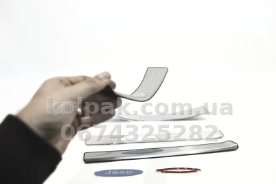 Накладки на пороги Jeep Cherokee 2014–2019 HAVOC (нержавіюча сталь) Накладки на пороги Jeep Cherokee 2014–2019 HAVOC (нержавіюча сталь) — фото 4