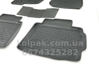 Floor mats for Ford Mondeo 5 2014-, Rubber, 5 pcs, Seintex, 86446 — photo 5
