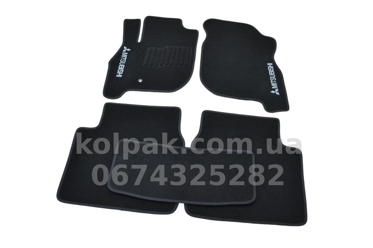 Carpet floor mats for Mitsubishi Galant 2003-, black, 5 pcs, AVTM BLCCR1388 Carpet floor mats for Mitsubishi Galant 2003-, black, 5 pcs, AVTM BLCCR1388 β photo 1