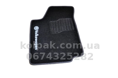 Ворсові килимки в салон Volkswagen Passat B3/B4 1988-1996, чорні, 5 шт., AVTM BLCCR1668 Ворсові килимки в салон Volkswagen Passat B3/B4 1988-1996, чорні, 5 шт., AVTM BLCCR1668 — фото 2