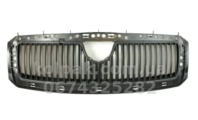 Решітка радіатора Skoda Fabia 1999-2007, внутрішня, чорна, AVTM, 186402990