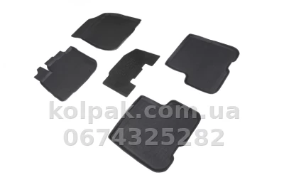 Floor mats for Renault Logan/Sandero 2014-, Rubber, 5 pcs, Seintex, 90154 — photo 2