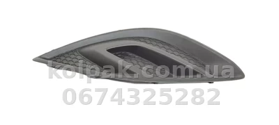 Ліва решітка бампера Opel Corsa D 2011-2014, без отвору для протитуманної фари, AVTM, 13344801, 185225917 — фото 2