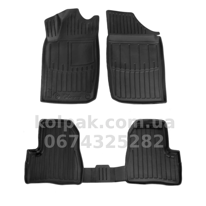 Поліуретанові килимки в салон Peugeot 206 1998-2006 з бортиком, 4 шт. Stingray 5016274 Поліуретанові килимки в салон Peugeot 206 1998-2006 з бортиком, 4 шт. Stingray 5016274 — фото 1