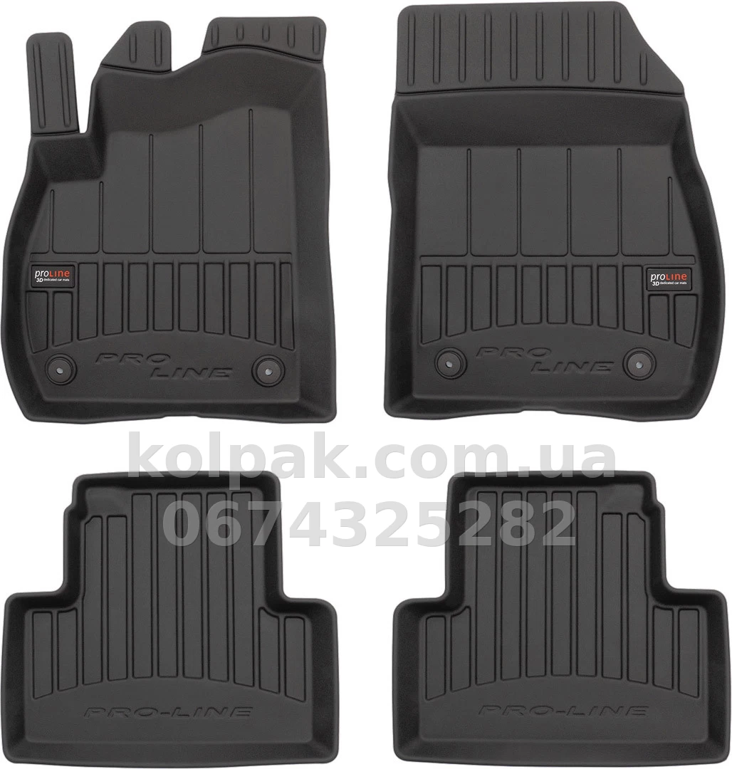 Floor mats for Opel Zafira C 2011-2019, 1-2 row, Proline 3D, Frogum, FG 3D408302 Floor mats for Opel Zafira C 2011-2019, 1-2 row, Proline 3D, Frogum, FG 3D408302 β photo 1