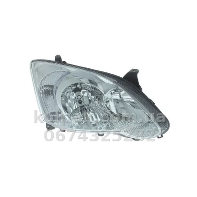 Передня права фара Toyota Corolla 2004-2007, 3/5 дверей, H7/H7, електричне регулювання, Depo, 212-11H6R-LD-EM