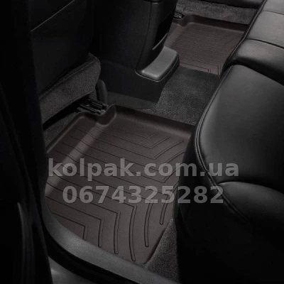 Floor mats for BMW 5-Series 2014-2016, with raised edges, rear, cocoa, Weathertech 473133 Floor mats for BMW 5-Series 2014-2016, with raised edges, rear, cocoa, Weathertech 473133 β photo 2