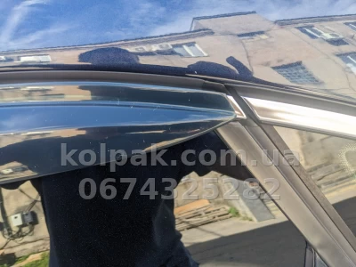 Дефлектори вікон Volkswagen Passat B7/8 2011–2018 USA HAVOC — накладні — фото 10
