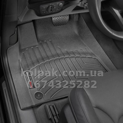 Floor mats for Audi Q7 2016-/Q8 2018-, with raised edges, front, black, Weathertech 448871 Floor mats for Audi Q7 2016-/Q8 2018-, with raised edges, front, black, Weathertech 448871 β photo 2