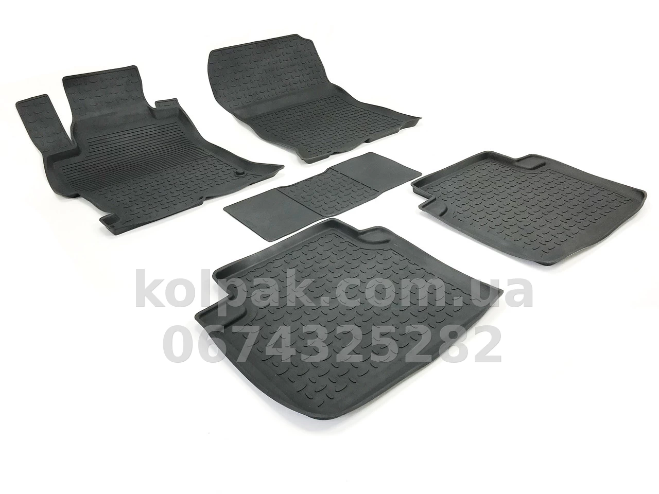 Floor mats for Honda Accord 2012-2018, Rubber, 5 pcs, Seintex, 84849 Floor mats for Honda Accord 2012-2018, Rubber, 5 pcs, Seintex, 84849 β photo 1