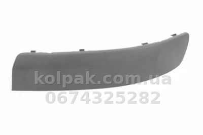 Лівий молдинг переднього бампера Volkswagen Transporter T5 2003-2009, темно-сірий, AVTM, 7H08077177G9, 187405921
