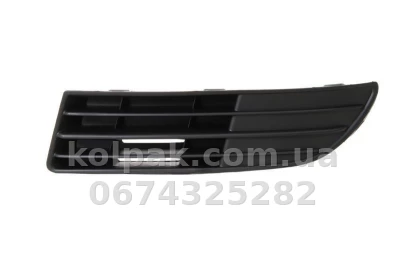Ліва решітка бампера Volkswagen Polo 4 HB 2005-2009, без отвору для протитуманної фари, AVTM, 6Q0853665D9B9, 7408 993