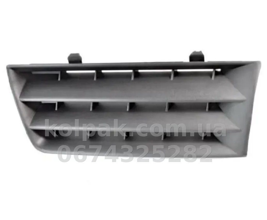 Ліва решітка бампера Renault Megane 2 2003-2006, чорна, AVTM, 7701474478, 185608917 Ліва решітка бампера Renault Megane 2 2003-2006, чорна, AVTM, 7701474478, 185608917 — фото 1