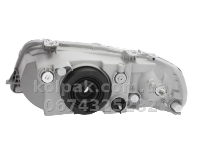 Front right headlight Chevrolet Aveo HB 2005-2006, H4, electric adjustment grey frame, Depo, 222-1112R-LDEM2 — photo 2