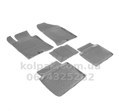 Floor mats for Hyundai Sonata YF/Kia Optima 2010-2015, Rubber, 5 pcs, Seintex, 86404 — photo 2