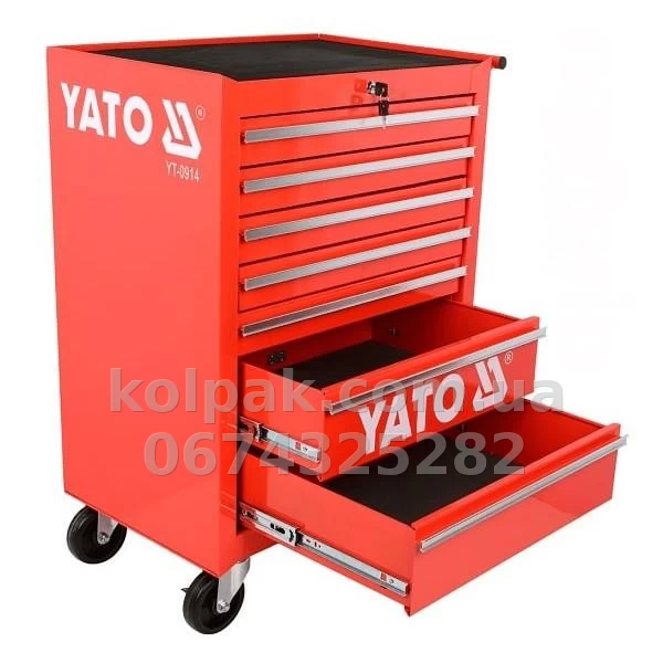 Wózek narzędziowy, 7 półek, obciążenie 300 kg (rozmiar 995 × 458 × 680 mm) Yato YT-0914 Wózek narzędziowy, 7 półek, obciążenie 300 kg (rozmiar 995 × 458 × 680 mm) Yato YT-0914 — zdjęcie 1