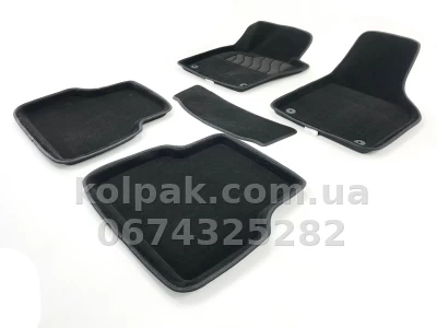 Carpet floor mats for Volkswagen Tiguan 2008-2016, black, 5 pcs, Seintex, 83712 Carpet floor mats for Volkswagen Tiguan 2008-2016, black, 5 pcs, Seintex, 83712 β photo 2