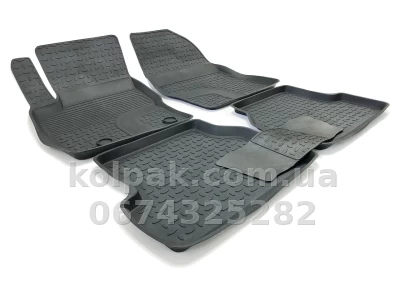 Floor mats for Ford Focus 2 2004-2011, Rubber, 5 pcs, Seintex, 01222 — photo 2