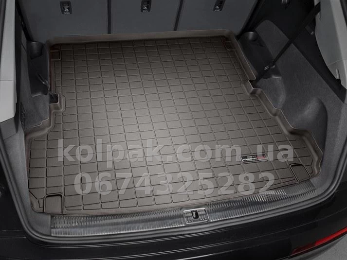 Килимок у багажник Audi Q7 2015-, 7 місць, какао, WeatherTech 43853 Килимок у багажник Audi Q7 2015-, 7 місць, какао, WeatherTech 43853 — фото 1