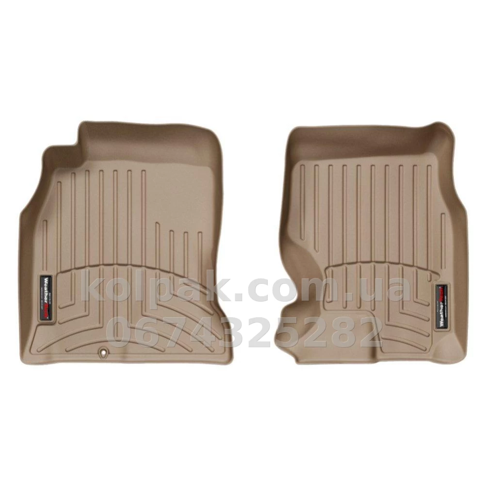 Floor mats for Infiniti FX 2003-2009, with raised edges, front, beige, Weathertech 450921 Floor mats for Infiniti FX 2003-2009, with raised edges, front, beige, Weathertech 450921 β photo 1
