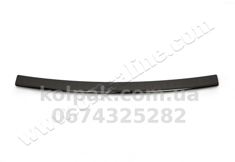 Chrome rear bumper protector (Black Chrome) Nissan Qashqai 2014-2017, OmsaLine, 5023093b Chrome rear bumper protector (Black Chrome) Nissan Qashqai 2014-2017, OmsaLine, 5023093b β photo 1
