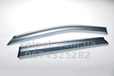 Window wind deflectors for with chrome finish adhesive-fit Nissan X-Trail T32 2014β2021 HAVOC Window wind deflectors for with chrome finish adhesive-fit Nissan X-Trail T32 2014β2021 HAVOC β photo 8