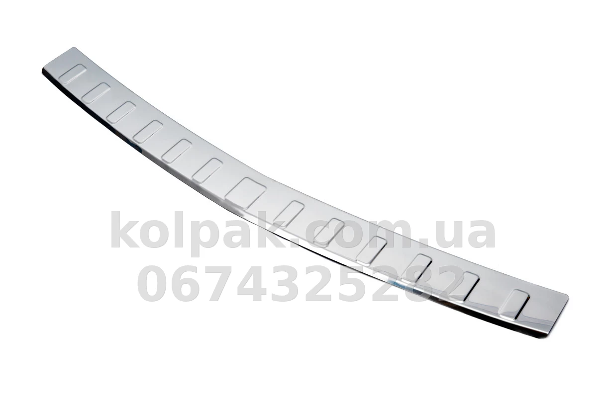 Chrome rear bumper protector Opel Zafira C 2010-, Carmos, 6458645 Chrome rear bumper protector Opel Zafira C 2010-, Carmos, 6458645 β photo 1