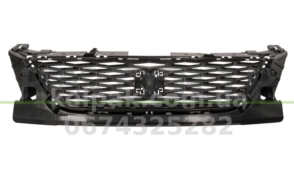 Решітка радіатора Seat Leon 2013-2016, чорна, без молдинга, AVTM, 186209990 Решітка радіатора Seat Leon 2013-2016, чорна, без молдинга, AVTM, 186209990 — фото 1