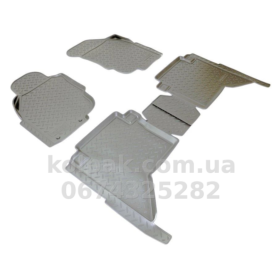 Polyurethane floor mats for Toyota Hilux N2 2008-2011, Norplast, NPL-Po-88-18 Polyurethane floor mats for Toyota Hilux N2 2008-2011, Norplast, NPL-Po-88-18 β photo 1