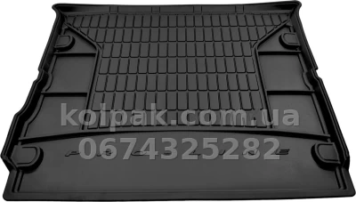 Boot mat for Nissan Pathfinder R51 2004-2014, 7 seats, folded 3 row, Pro-Line, Frogum FG TM403925 — photo 2