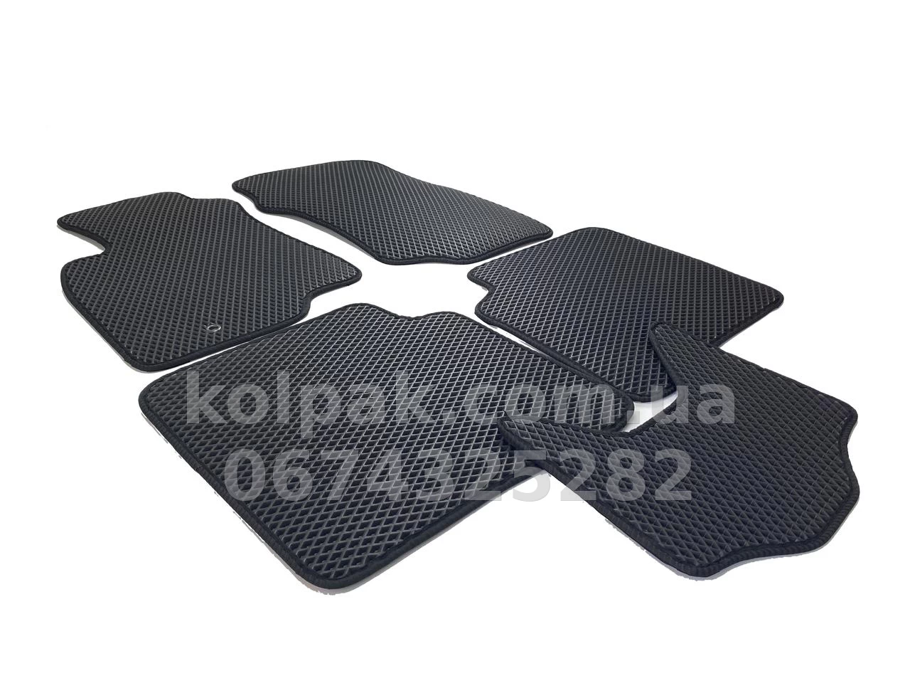 Килимки в салон Mitsubishi Lancer 2003-2007, EVA, чорні, 5 шт., AVTM BLCEV1392 Килимки в салон Mitsubishi Lancer 2003-2007, EVA, чорні, 5 шт., AVTM BLCEV1392 — фото 1