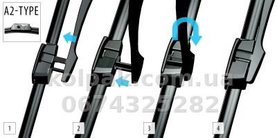 Щітки склоочисника Bmw 6 (F13,F06)/7 (F01, F02, F03, F04),компл. 2 шт. Oximo WA3505502 Щітки склоочисника Bmw 6 (F13,F06)/7 (F01, F02, F03, F04),компл. 2 шт. Oximo WA3505502 — фото 4