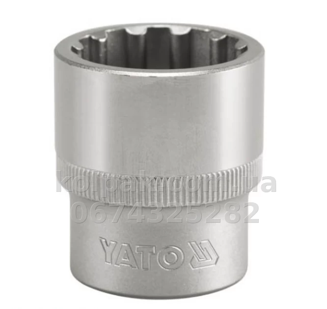 Socket SPLINE 1/2 12 mm Yato YT-1464 Socket SPLINE 1/2 12 mm Yato YT-1464 β photo 1