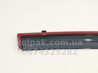 Дефлектори вікон Toyota Camry 50/55 2012–2017 Ievropa HAVOC — з хромованою смугою — фото 9