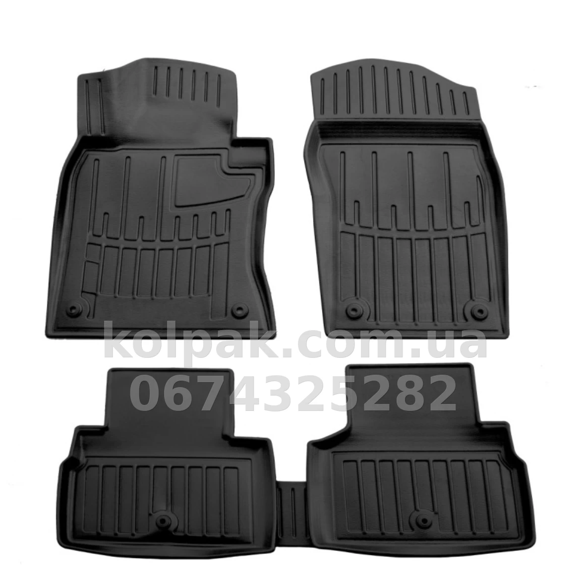 Polyurethane floor mats for Infiniti Q50 2013-, with raised edges, 5 pcs, Stingray, 5033015 Polyurethane floor mats for Infiniti Q50 2013-, with raised edges, 5 pcs, Stingray, 5033015 β photo 1