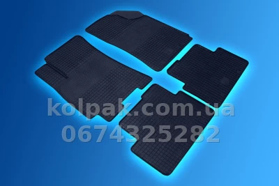 Floor mats for Daewoo Lanos 1997-2016, with raised edges, 4 pcs, Polytep, 97456 — photo 7