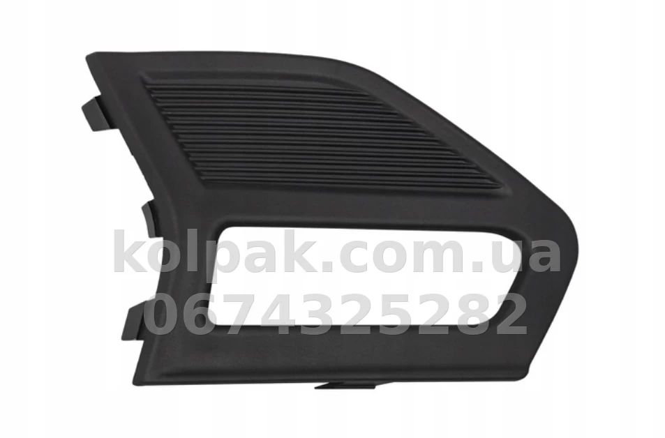 Right bumper grille Ford Fusion 2019-2020, SE/SEL, with fog light opening, black Matt, AVTM, KS7319952BAW, 182836928 Right bumper grille Ford Fusion 2019-2020, SE/SEL, with fog light opening, black Matt, AVTM, KS7319952BAW, 182836928 β photo 1