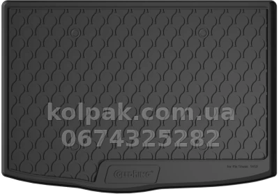 Килимок у багажник Kia Stonic 2017-, без дворівневої підлоги, нижній рівень, GledRing GR 1452