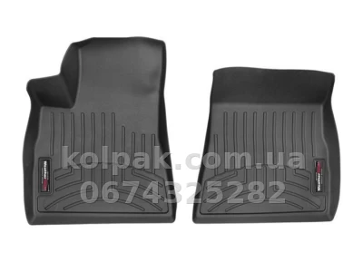 Килимки в салон Tesla Model 3 2017-, передні, чорні, Weathertech 4412201 Килимки в салон Tesla Model 3 2017-, передні, чорні, Weathertech 4412201