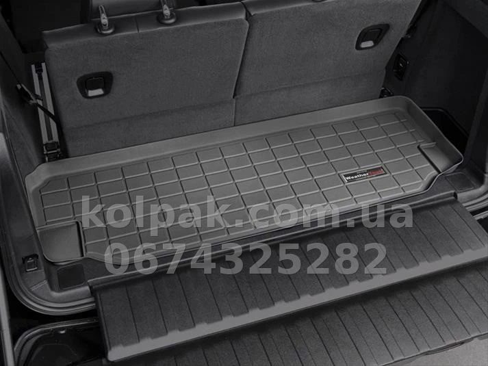 Килимок у багажник BMW X5 2007-2018, за третім рядом, чорний, WeatherTech 40667 Килимок у багажник BMW X5 2007-2018, за третім рядом, чорний, WeatherTech 40667 — фото 1
