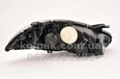Front headlight Mercedes-Benz A-Class W169 2005-2008, left H7/H7 - parabolic reflector, electric adjustment, Depo, 440-1143L-LD-EM — photo 3