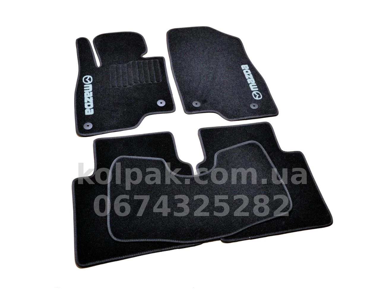 Carpet floor mats for Mazda 6 2012-, black, 5 pcs, AVTM BLCCR1316 Carpet floor mats for Mazda 6 2012-, black, 5 pcs, AVTM BLCCR1316 β photo 1