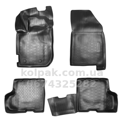 Поліуретанові килимки в салон Renault Duster HJD 2018- 3D, із шухлядою під сидінням, Norplast, NPA11-C69-110