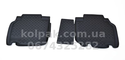 Килимки в салон Renault Kangoo 2010-, поліуретан, задні, Norplast, NPL-Po-69-43