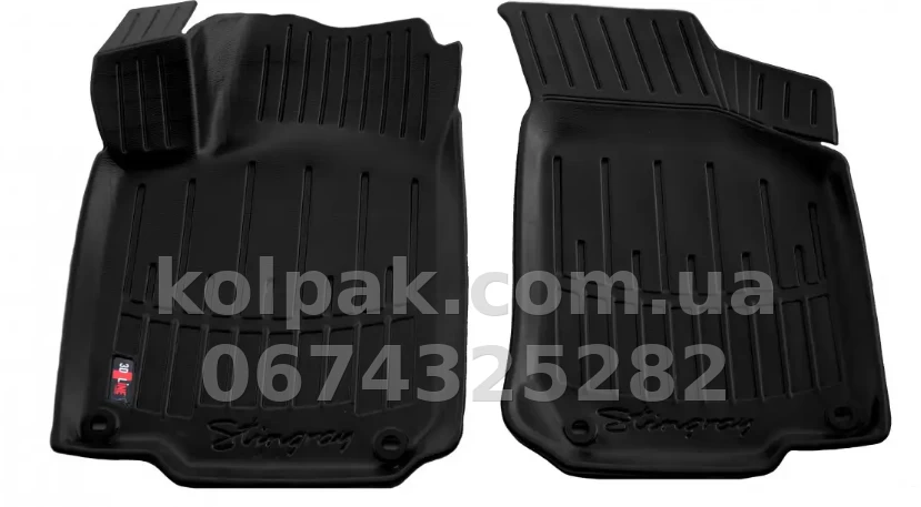 Floor mats for Skoda Octavia Tour 1996-2004/Volkswagen Golf 4 1997-2003/Bora 1998-2005/Seat Toledo 1999-2004, with raised edges, polyurethane, 2 pcs, Stingray, 5020012 Floor mats for Skoda Octavia Tour 1996-2004/Volkswagen Golf 4 1997-2003/Bora 1998-2005/Seat Toledo 1999-2004, with raised edges, polyurethane, 2 pcs, Stingray, 5020012 β photo 1