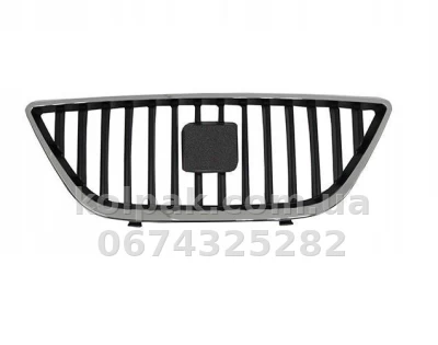 Решітка радіатора Seat Altea 2004-2013/Leon/Toledo 2005-2009, хромована/чорна, AVTM, 186205990
