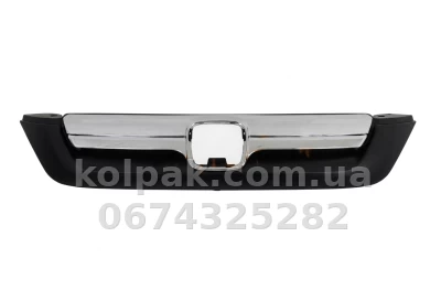 Решітка радіатора Honda CR-V 3 2006-2009, чорна/хромована, AVTM, 183010997 — фото 2