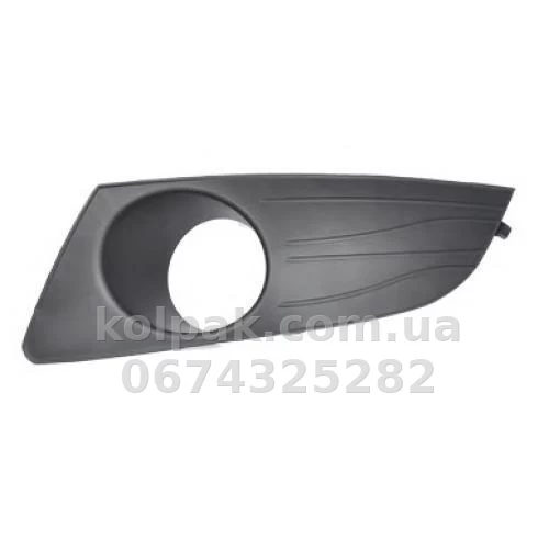 Ліва решітка бампера Renault Logan/Dacia Logan 2009-2013, з отвором для протитуманної фари, AVTM, 8200838547, 5611 993 Ліва решітка бампера Renault Logan/Dacia Logan 2009-2013, з отвором для протитуманної фари, AVTM, 8200838547, 5611 993 — фото 1